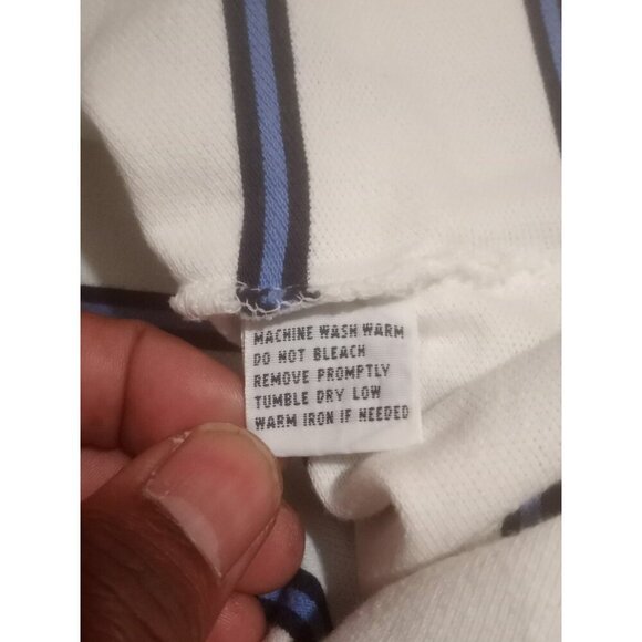 Vintage Polo Ralph Lauren Shirt Men’s 3XL Big White Blue Pony Logo Preppy Y2K - Picture 11 of 13